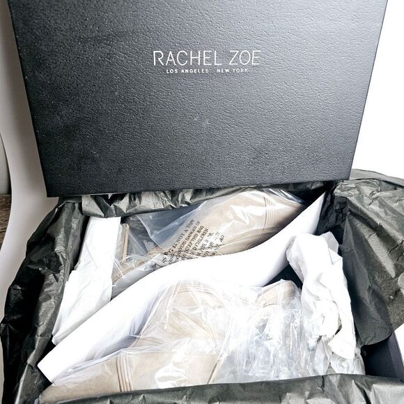 NEW Rachel Zoe Suede Lianne Taupe Mules Size 9 - Picture 5 of 8